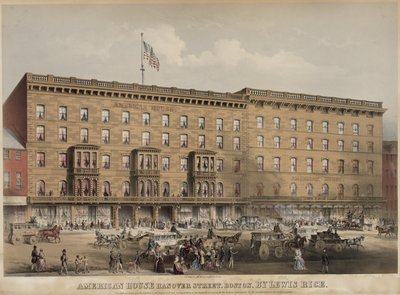 أمريكان هاوس شارع هانوفر ، وسط بوسطن بواسطة JH بوفورد